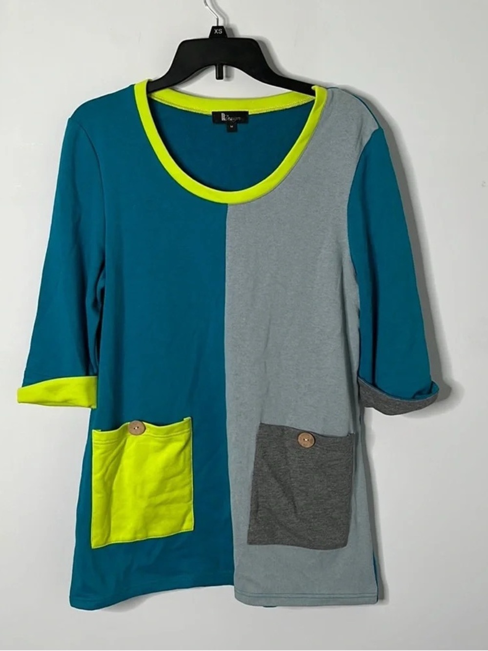 Men’s Teal and Lime Athletic Shorts